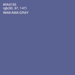 #5A6193 - Waikawa Gray Color Image