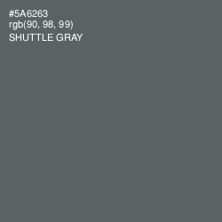 #5A6263 - Shuttle Gray Color Image