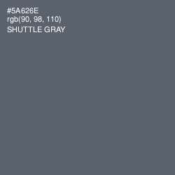 #5A626E - Shuttle Gray Color Image