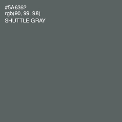#5A6362 - Shuttle Gray Color Image