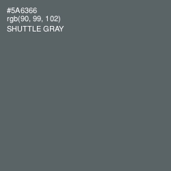 #5A6366 - Shuttle Gray Color Image