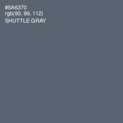 #5A6370 - Shuttle Gray Color Image