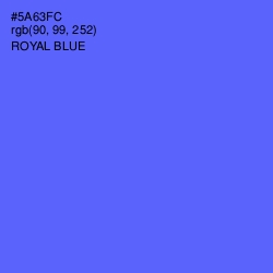 #5A63FC - Royal Blue Color Image