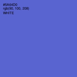 #5A64D0 - Indigo Color Image