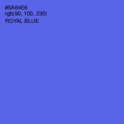 #5A64E6 - Royal Blue Color Image