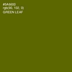 #5A6600 - Green Leaf Color Image