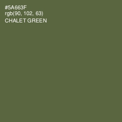 #5A663F - Chalet Green Color Image