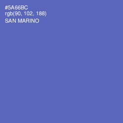 #5A66BC - San Marino Color Image