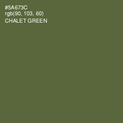 #5A673C - Chalet Green Color Image