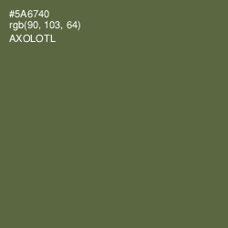 #5A6740 - Axolotl Color Image