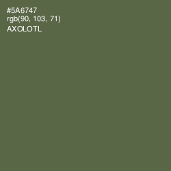 #5A6747 - Axolotl Color Image