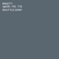 #5A6771 - Shuttle Gray Color Image