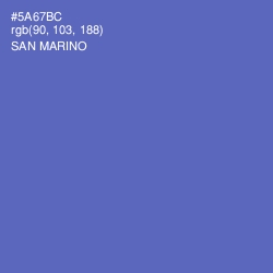 #5A67BC - San Marino Color Image