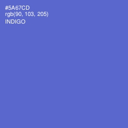 #5A67CD - Indigo Color Image