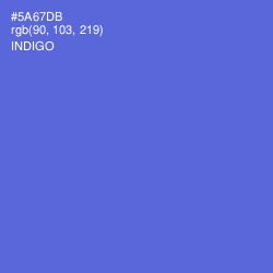 #5A67DB - Indigo Color Image