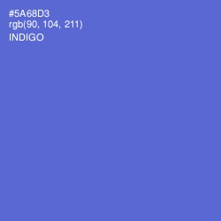 #5A68D3 - Indigo Color Image