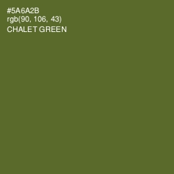 #5A6A2B - Chalet Green Color Image
