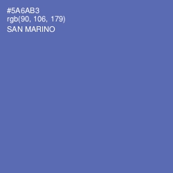 #5A6AB3 - San Marino Color Image