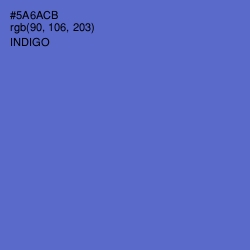 #5A6ACB - Indigo Color Image