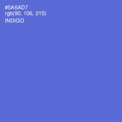 #5A6AD7 - Indigo Color Image