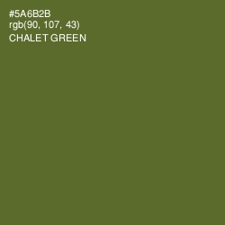 #5A6B2B - Chalet Green Color Image