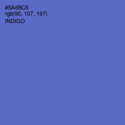 #5A6BC5 - Indigo Color Image