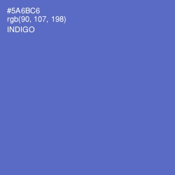 #5A6BC6 - Indigo Color Image