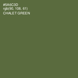 #5A6C3D - Chalet Green Color Image