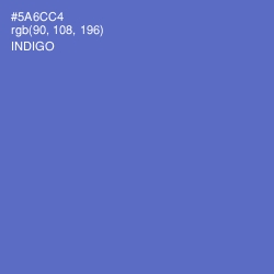 #5A6CC4 - Indigo Color Image