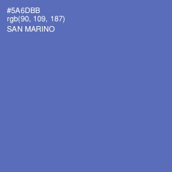 #5A6DBB - San Marino Color Image