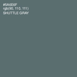 #5A6E6F - Shuttle Gray Color Image