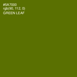 #5A7000 - Green Leaf Color Image