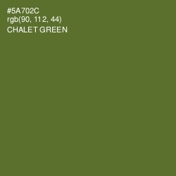 #5A702C - Chalet Green Color Image