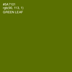 #5A7101 - Green Leaf Color Image