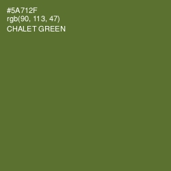 #5A712F - Chalet Green Color Image