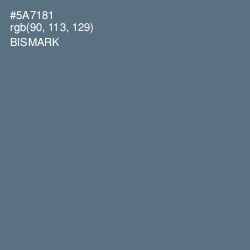 #5A7181 - Bismark Color Image