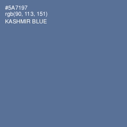 #5A7197 - Kashmir Blue Color Image