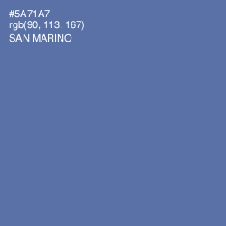 #5A71A7 - San Marino Color Image