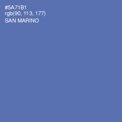 #5A71B1 - San Marino Color Image