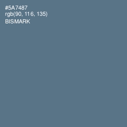 #5A7487 - Bismark Color Image