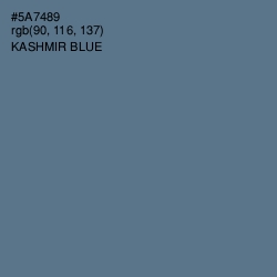 #5A7489 - Kashmir Blue Color Image