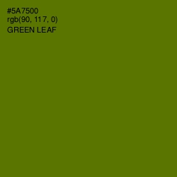 #5A7500 - Green Leaf Color Image