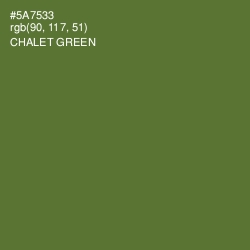 #5A7533 - Chalet Green Color Image
