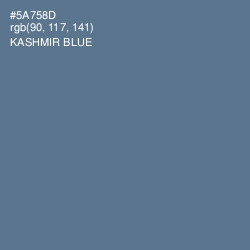 #5A758D - Kashmir Blue Color Image