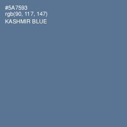 #5A7593 - Kashmir Blue Color Image