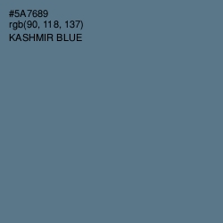 #5A7689 - Kashmir Blue Color Image