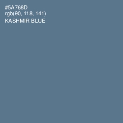 #5A768D - Kashmir Blue Color Image
