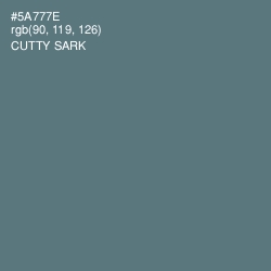 #5A777E - Cutty Sark Color Image