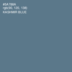 #5A788A - Kashmir Blue Color Image