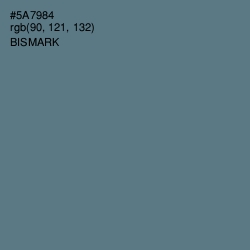 #5A7984 - Bismark Color Image